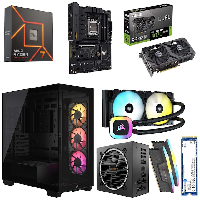 Elkjop Build 300 R7/32/2TB/RTX 4070 Super