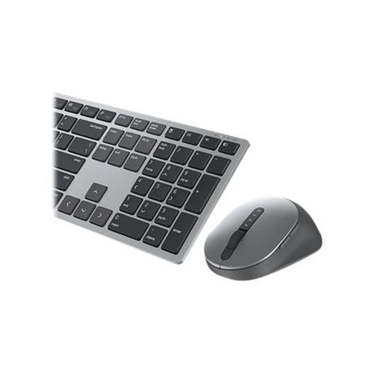 Dell Premier tastatur og mus med flere enheter KM7321W trådløs, trådløs  (2,4 GHz), Bluetooth 5.0, batterier inkludert, russisk (QWERTY), titangrå -  Elkjøp
