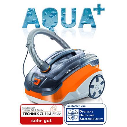 Thomas støvsuger 788563 AQUA+ PET & FAMILY Med vannfiltreringssystem,  vaskefunksjon, våtsuging, effekt 1600 W, støvkapasitet 6 L, grå/oransje -  Elkjøp