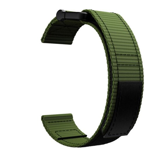 Klockarmband till Garmin Fenix 6X/5X/3 (26 mm) Nylon Grön - Elkjøp
