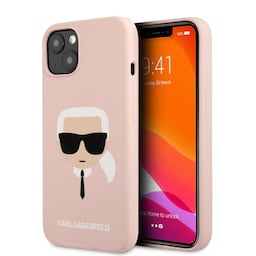 Karl Lagerfeld iPhone 13 Cover Liquid Silicone Ljusrosa