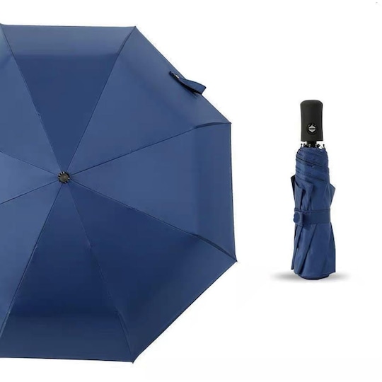 Paraply Automatisk Stor størrelse Blå - Elkjøp