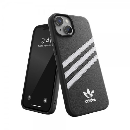 Adidas iPhone 14 Deksel 3 Stripes Snap Case Svart Hvit - Elkjøp