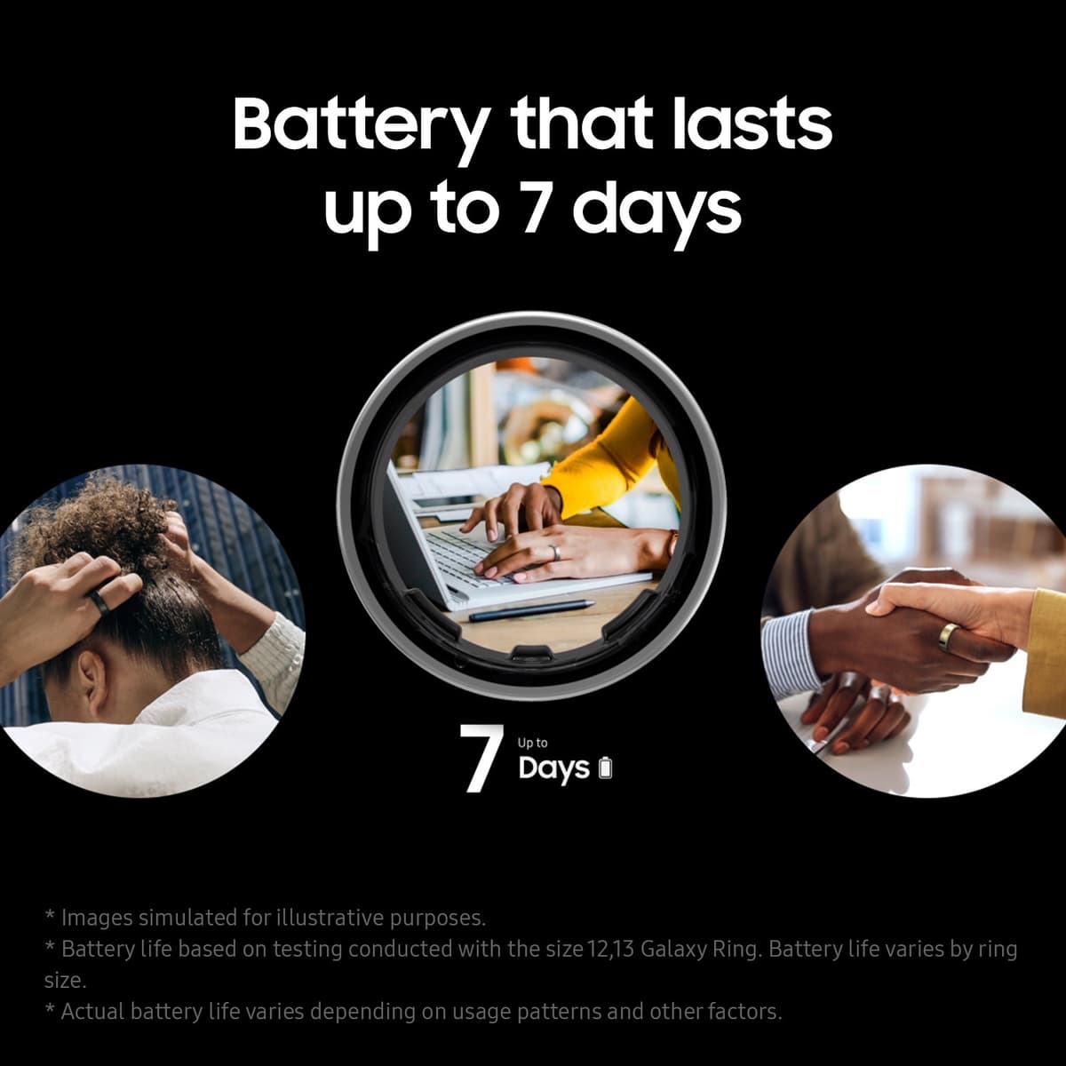 Samsung Galaxy Ring smartring Størrelse 9 (sølv)