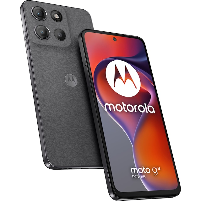 Motorola Moto G15 Power smarttelefon 8/256GB (grå)