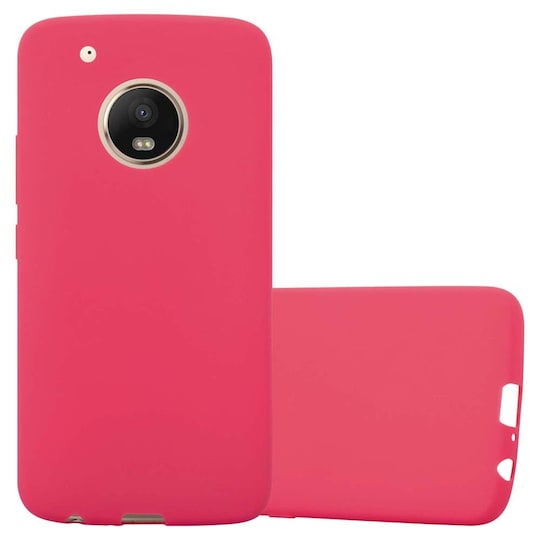 Motorola MOTO G5 PLUS silikondeksel cover (rød) - Elkjøp