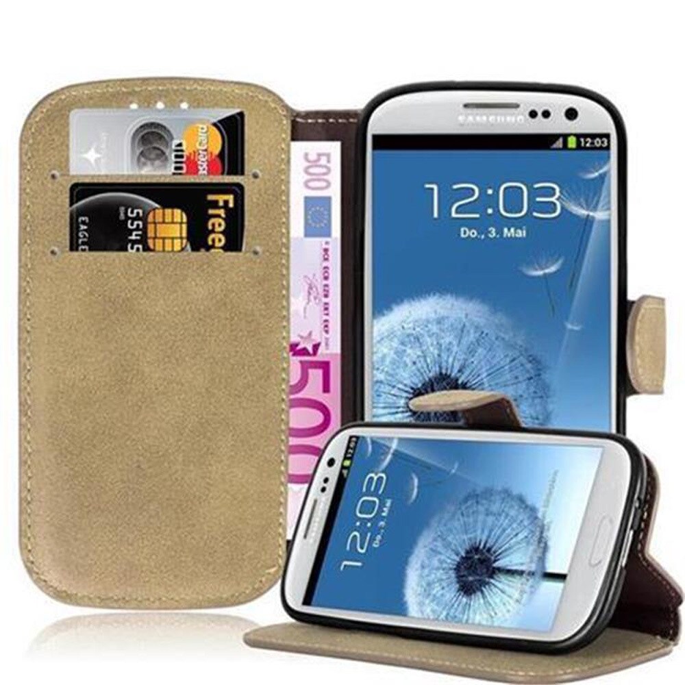 Samsung Galaxy S3 / S3 NEO lommebokdeksel etui (brun) - Elkjøp