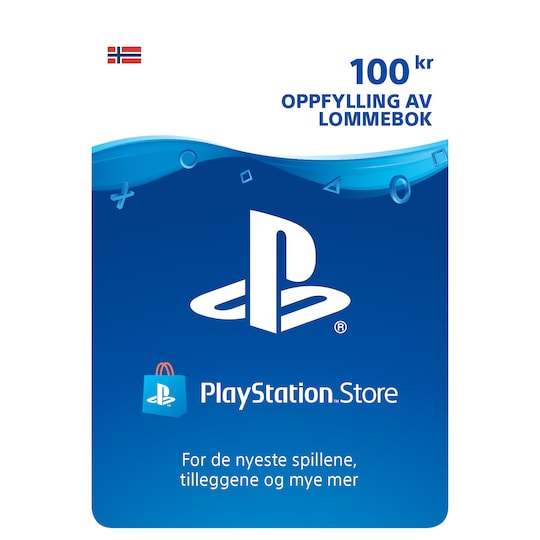 PlayStation Store PSN gavekort 100 NOK - Elkjøp