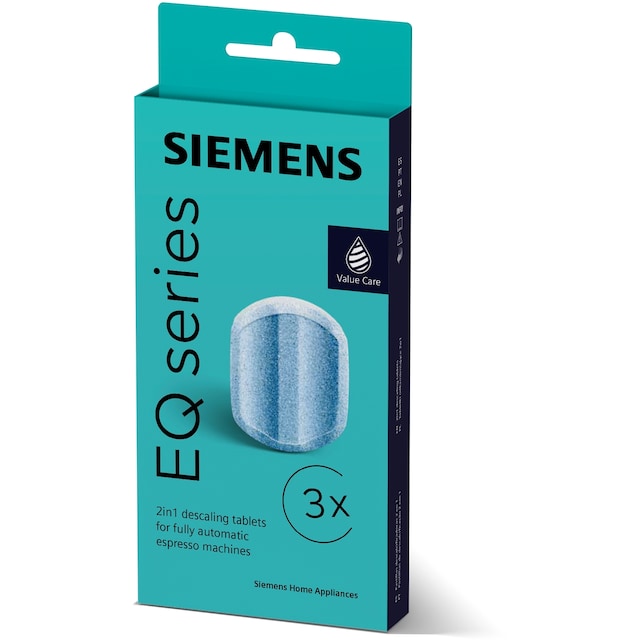 Siemens Espresso EQ Series Calc nClean avkalkningstabletter TZ80002B