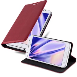 lommebokdeksel Samsung Galaxy J7 2015 case (rød)