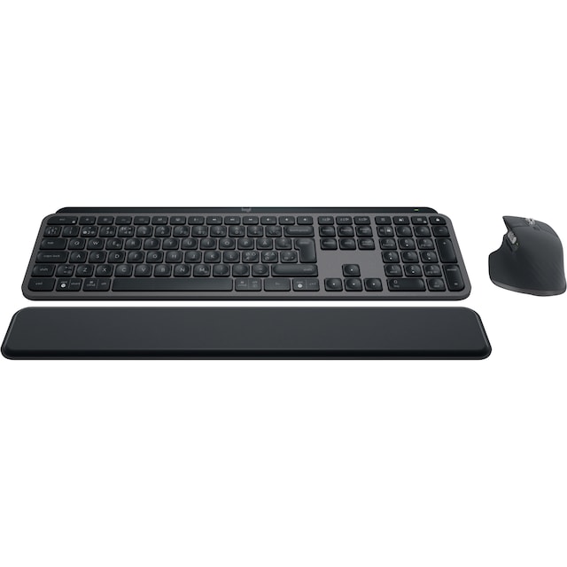 Logitech MX Keys S pakke med trådløst tastatur- og mus (graphite)