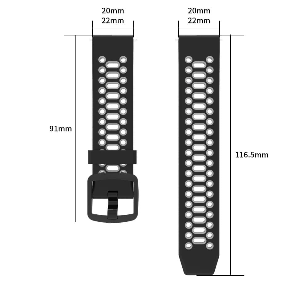 Klokkerem for Coros Apex 42 mm/Apex 2/Pace 2 (20 mm) Coros PACE 2