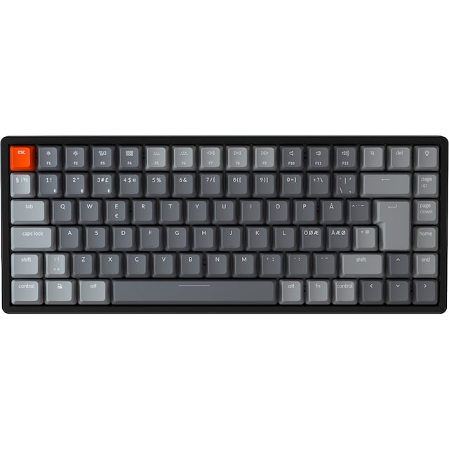 Keychron K2 trådløst tastatur (Gateron Red-brytere)