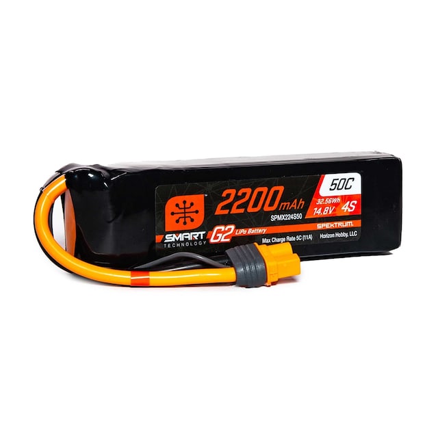 4s  2200mAh - 50C - Spektrum LiPo G2 IC3