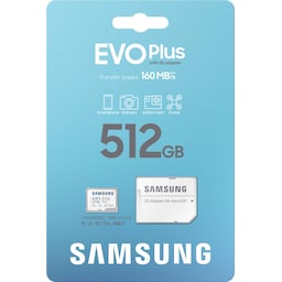 Samsung EVO Plus mikro SD-kort (512GB)