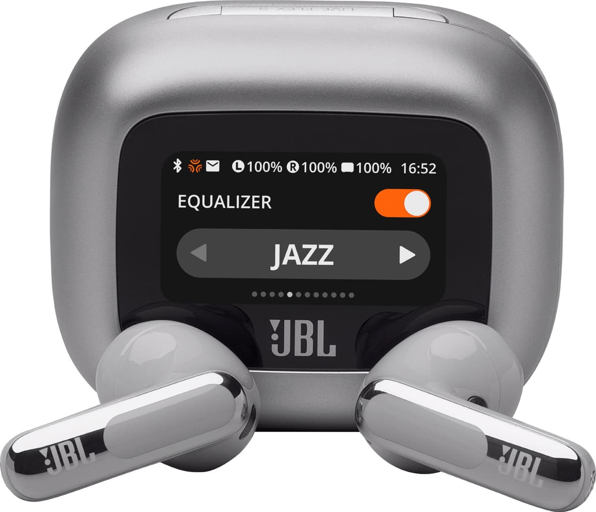 JBL Live Flex 3 helt trådløse in-ear hodetelefoner (sølv)