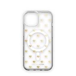 Clear Case MagSafe iPhone 13/14/15 Golden Hearts