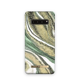 Fashion Case Galaxy S10+ Cosmic Green Swirl