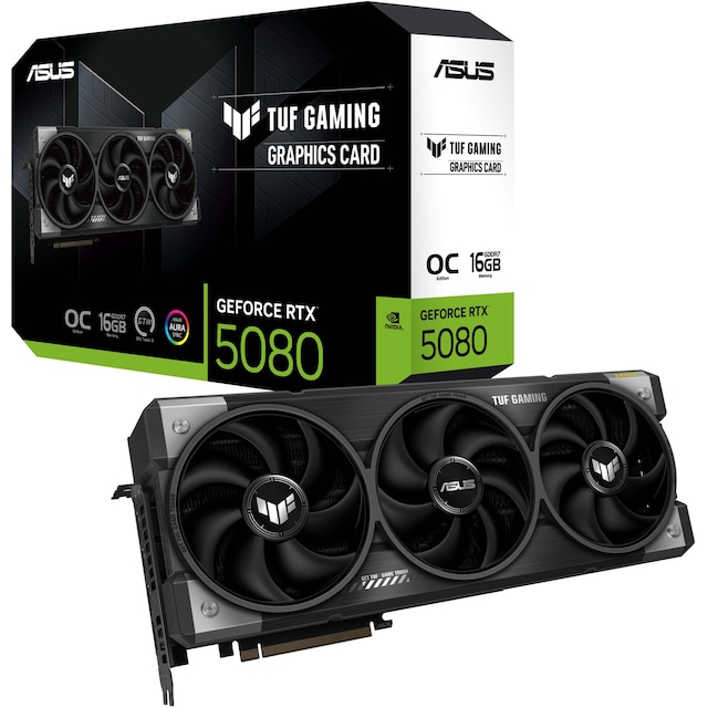 ASUS GeForce RTX 5080 ROG TUF Gaming 16GB grafikkort