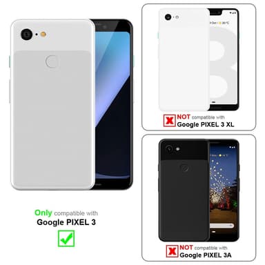 Google PIXEL 3 Deksel med Halskjede (gul)