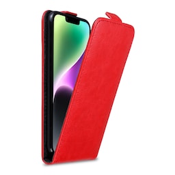 iPhone 14 deksel flip cover (rød)