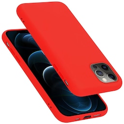 iPhone 12 PRO MAX silikondeksel case (rød)