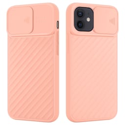 iPhone 12 MINI silikondeksel case (rosa)