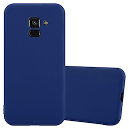 Deksel Samsung Galaxy A8 PLUS 2018 Silikon cover (blå)