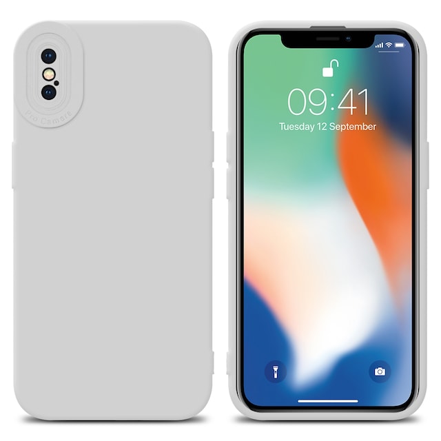 Deksel iPhone X / XS case (hvit)