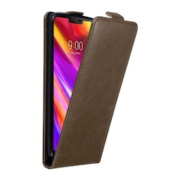 LG G7 ThinQ / FIT / ONE deksel flip cover (brun)