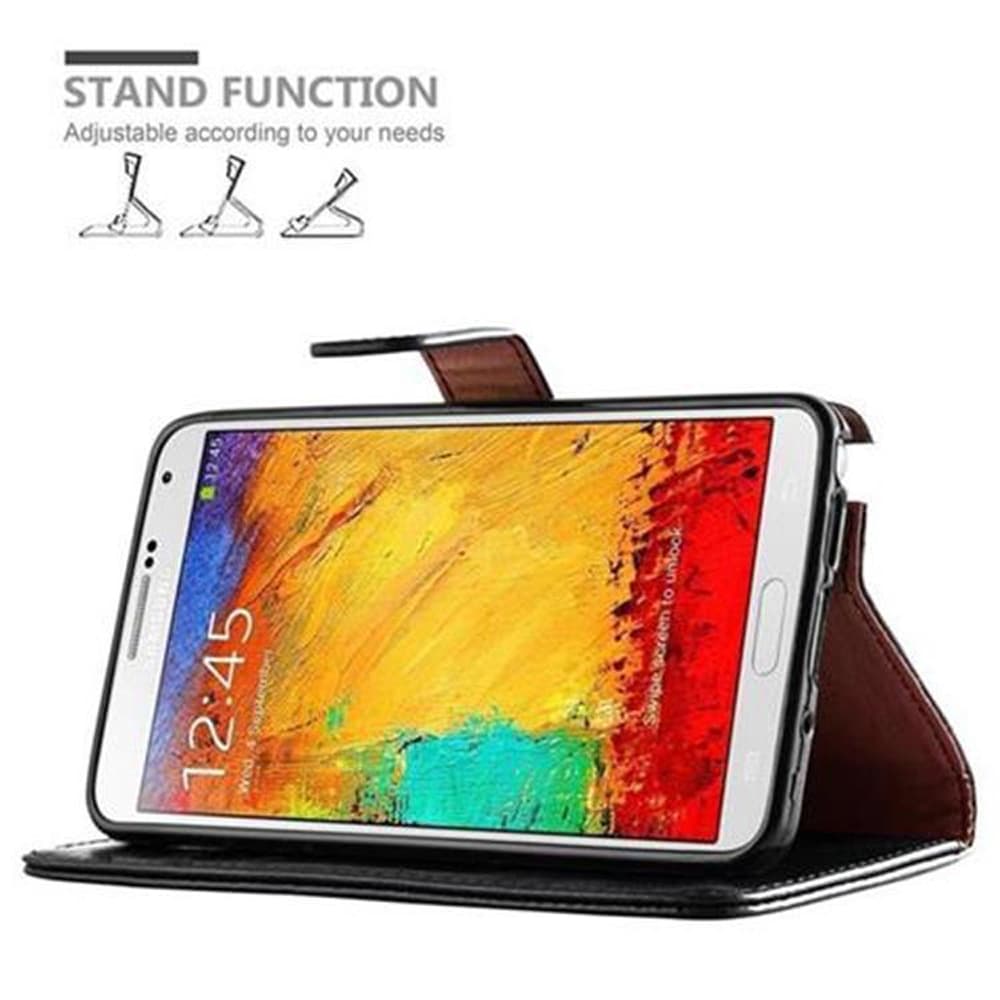 Samsung Galaxy NOTE 3 lommebokdeksel etui (svart)