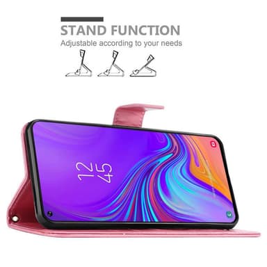 Samsung Galaxy A8s lommebokdeksel Blomster (rosa)