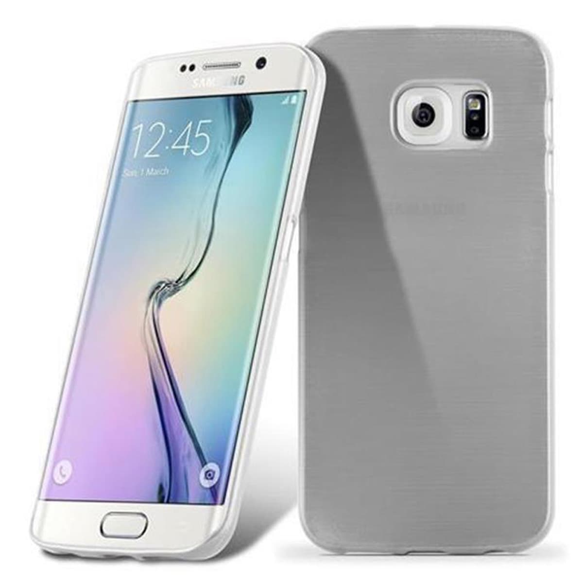 Samsung Galaxy S6 EDGE silikondeksel cover (sølv)