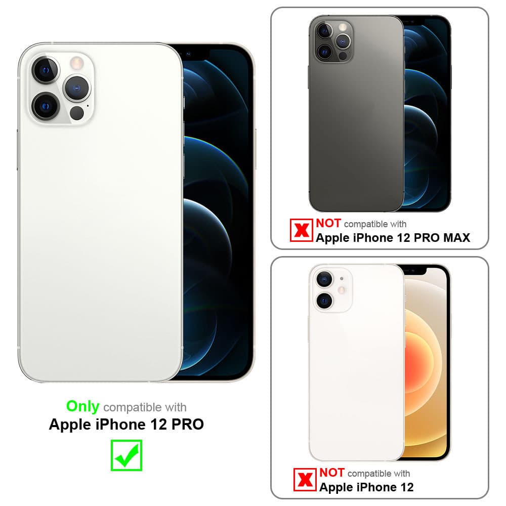 iPhone 12 PRO Deksel case (brun)