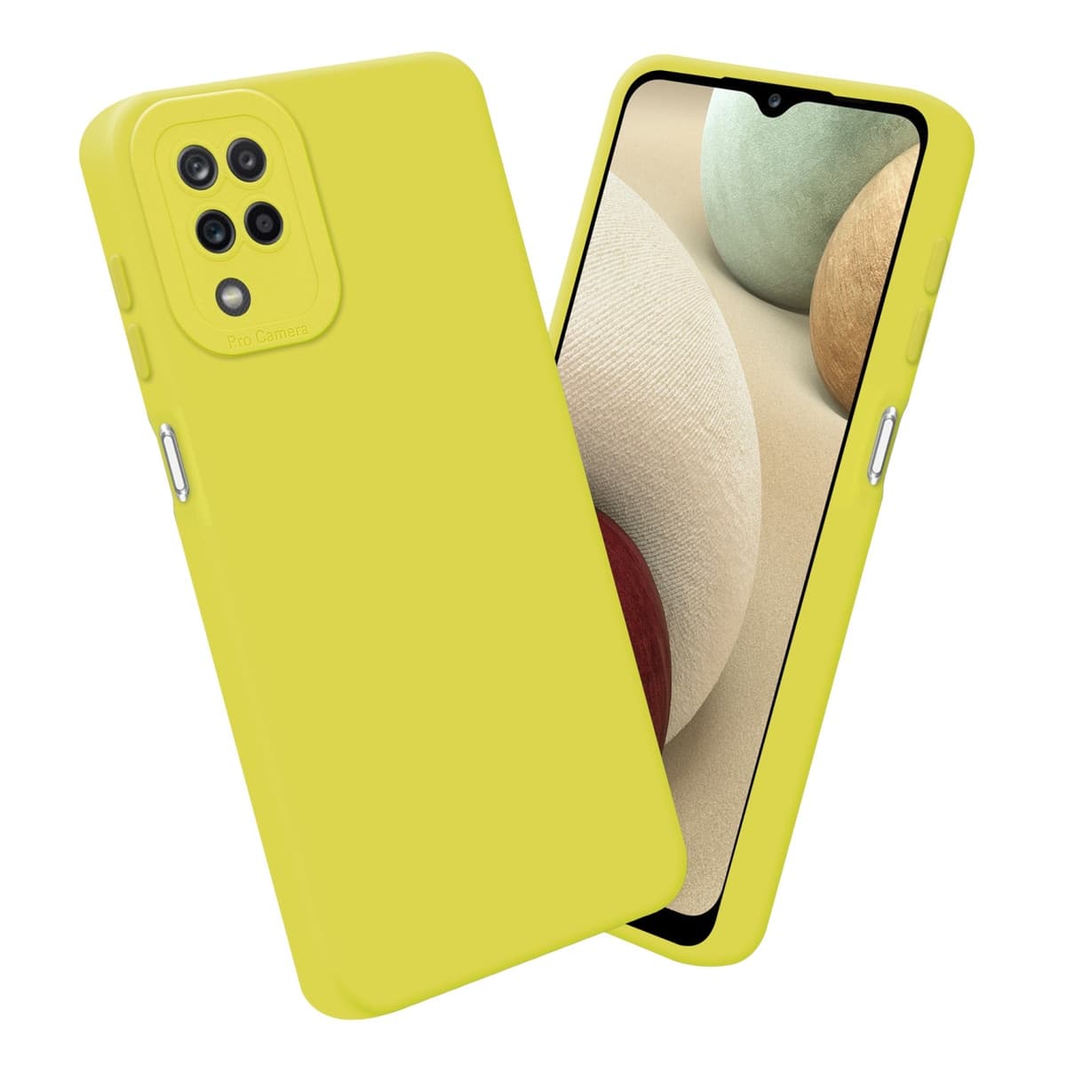 Samsung Galaxy A12 / M12 Deksel case (gul)