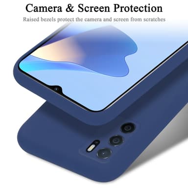 Oppo A16s / A54s silikondeksel case (blå)