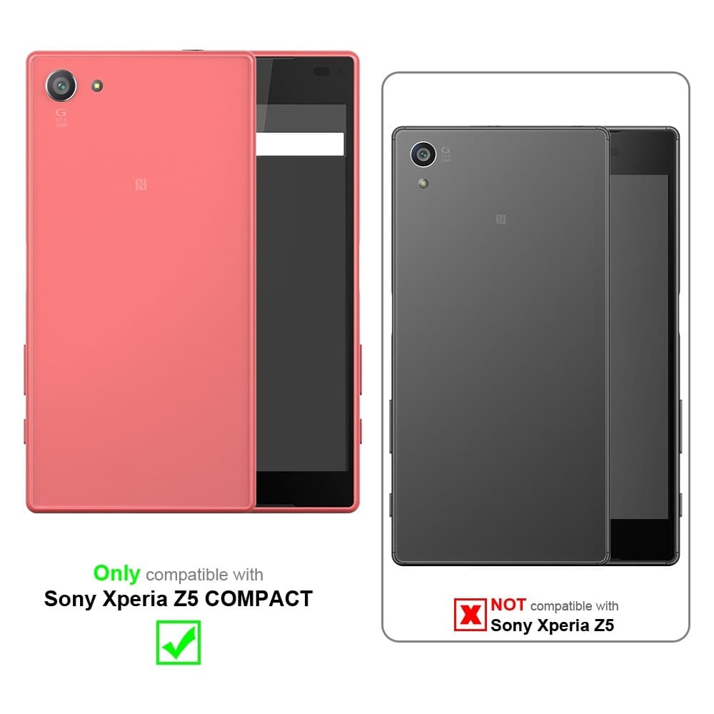 Sony Xperia Z5 COMPACT Deksel Flip Case (svart)