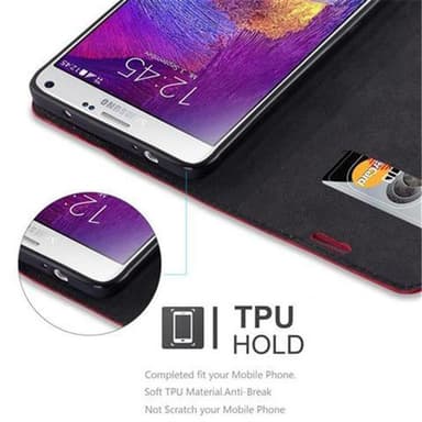 Samsung Galaxy NOTE 4 lommebokdeksel case (rød)