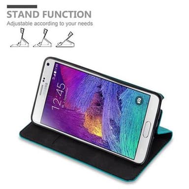 Samsung Galaxy NOTE 4 lommebokdeksel case (turkis)