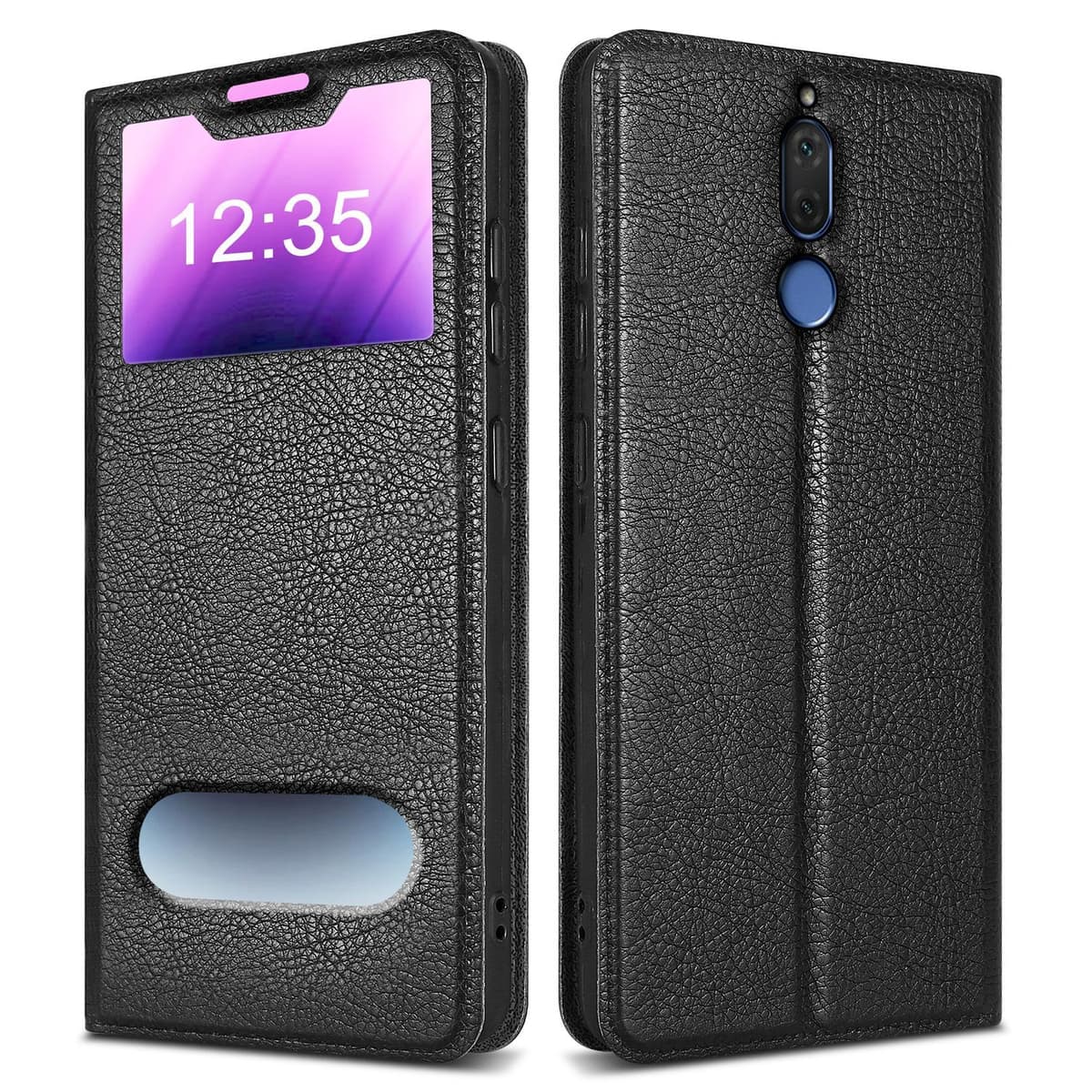 Huawei MATE 10 LITE lommebokdeksel cover (svart)