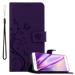 Huawei P8 Suojakuori Lompakkokotelo (Violetti)