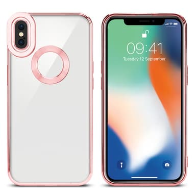 iPhone XS MAX silikondeksel Krom case (gjennomsiktig)