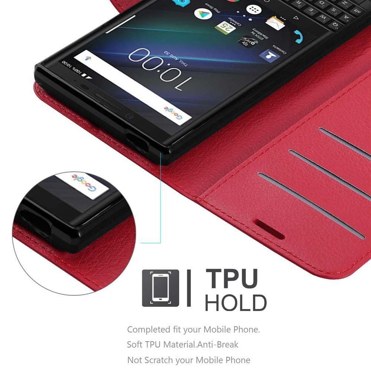 Blackberry KEY 2 LE Deksel Etui Case (rød)