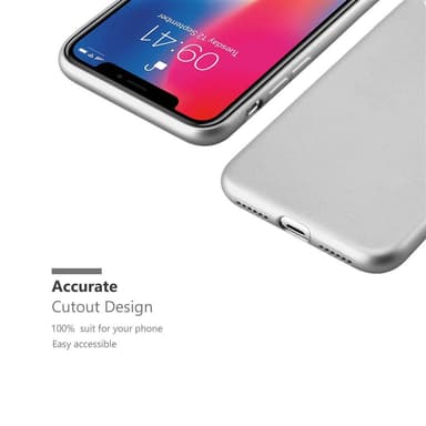 Deksel iPhone X / XS Case Cover (sølv)