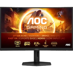 AOC C27G4ZXU 27" 280 Hz kaareva pelinäyttö