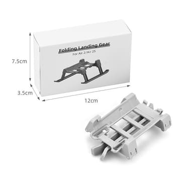 Sammenleggbart stativ Drone Height Extender Landingsutstyr for DJI Air 2 Grå