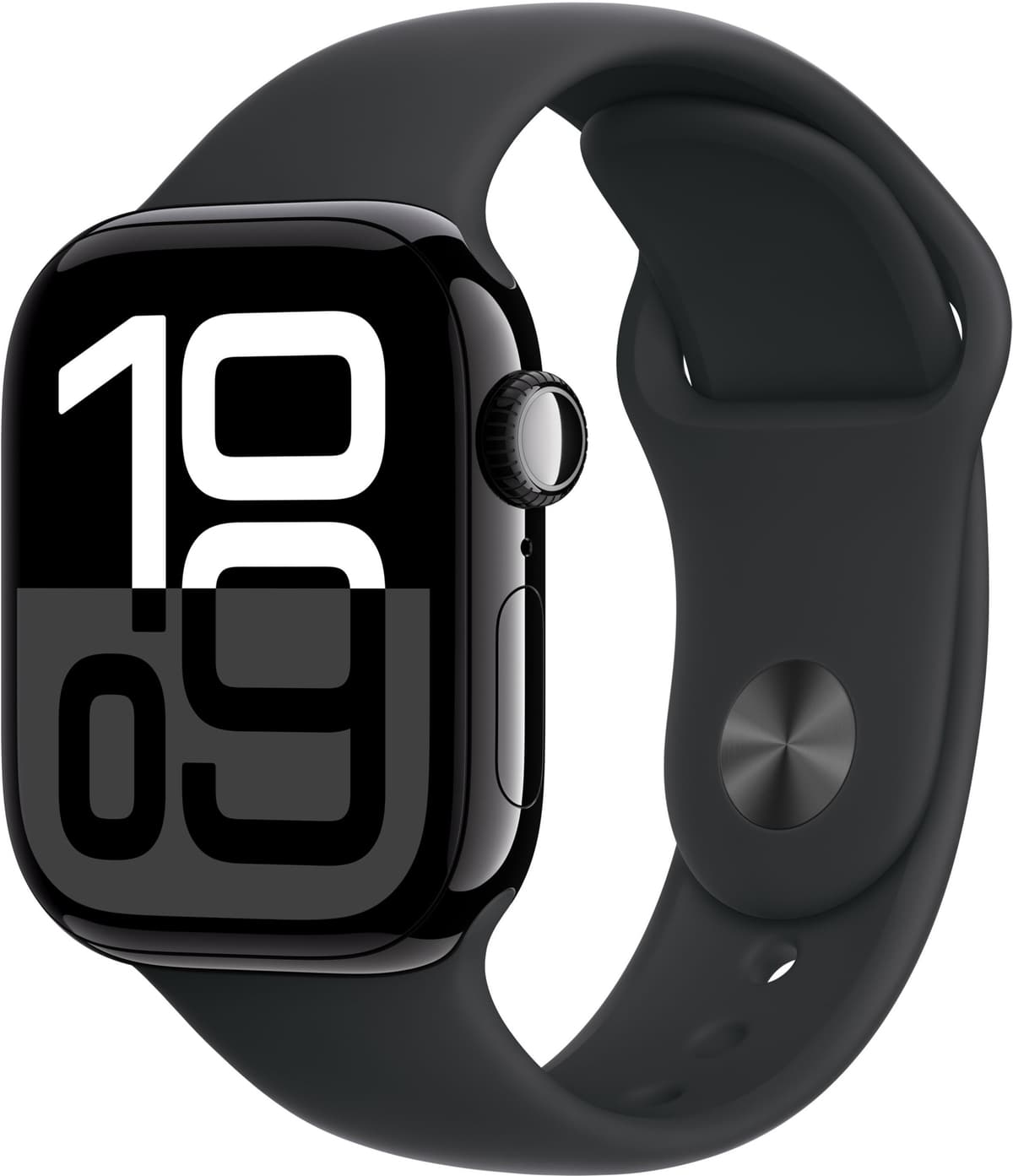 Apple Watch S10 42mm GPS (Sort Aluminium/Sort Sport Band) S/M