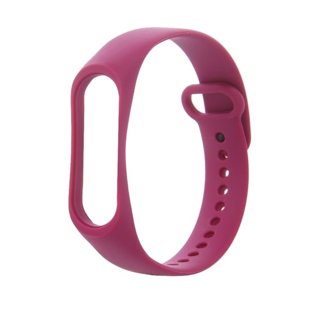 Silikonarmbånd for Xiaomi Mi Band 3/4, Bringebær