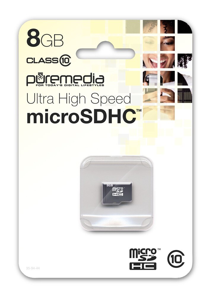 Puremedia 8 GB microSDHC minnekort - Minnekort til kamera - Elkjøp