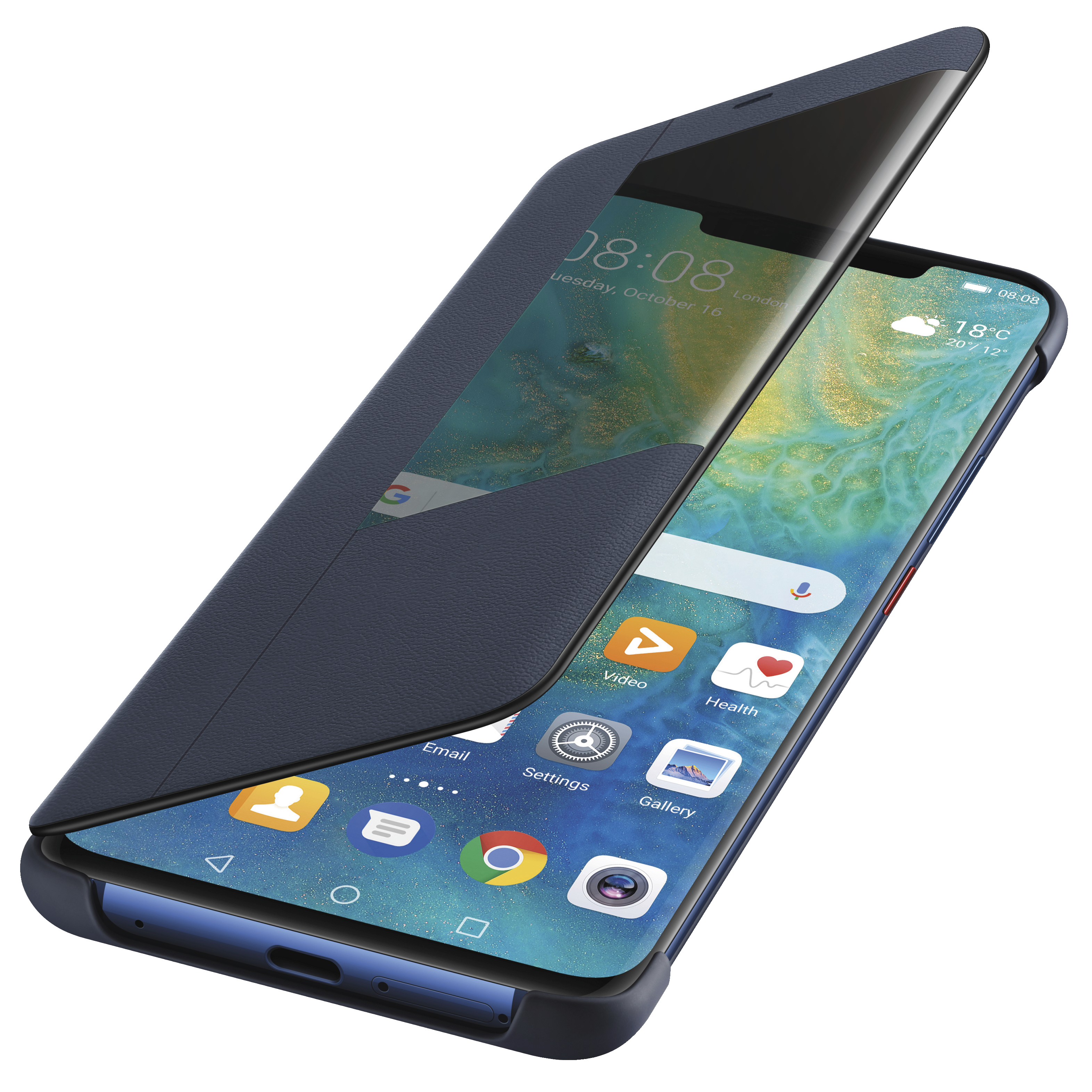 Huawei Mate 20 Pro Smart View deksel (dyp blå) - Deksler og etui til  mobiltelefon - Elkjøp